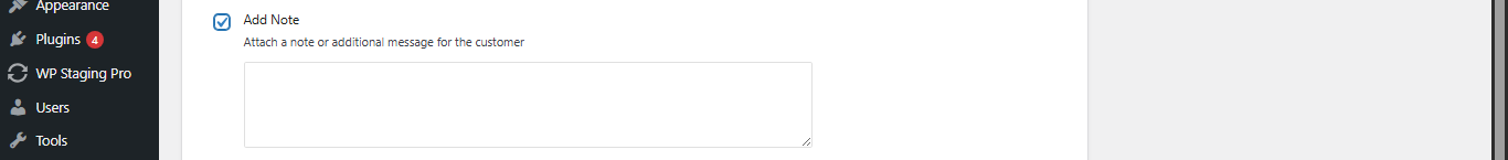 Direct Invoice Add Note