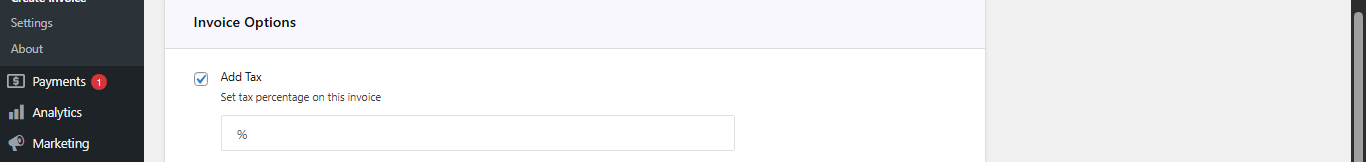 Direct Invoices Add Tax