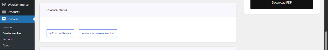 Direct Invoices Invoice Items